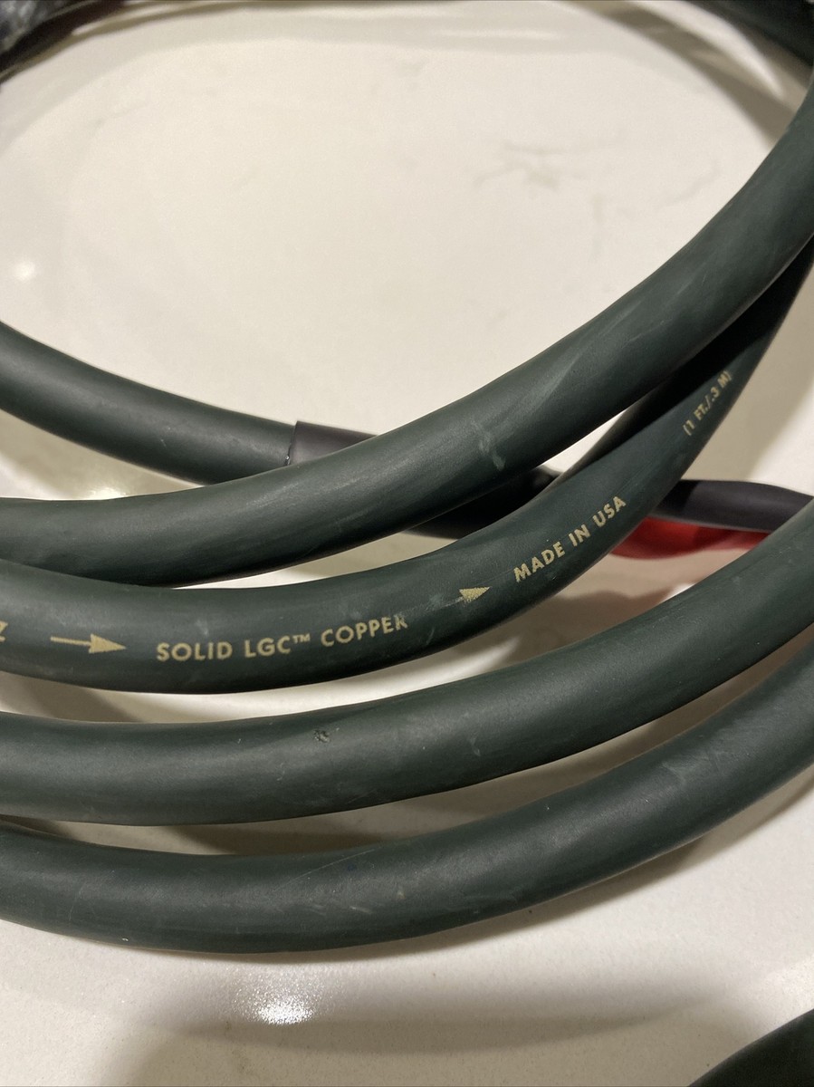 AudioQuest Type 6 6+ Hyperlitz Speaker Cable 11' Long Pair And 5