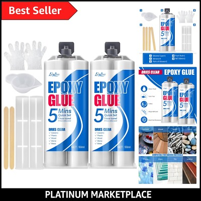 Klar Epoxidkleber Set - 100ml 2 Teilig Mehrzweckkleber zur Reparatur von Fliesen, Me...