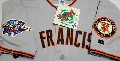 AUTHENTIC RUSSELL ATHLETIC 48 XL SAN FRANCISCO GIANTS BARRY BONDS 