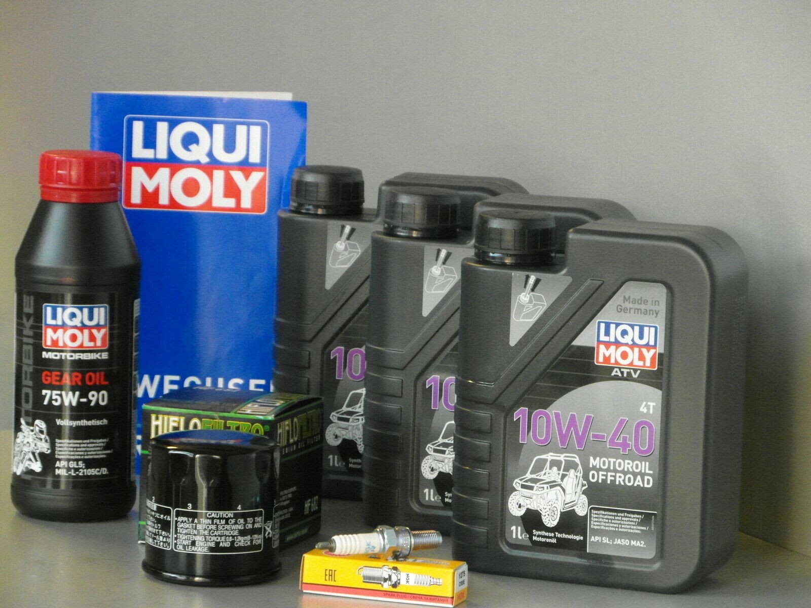 Maintenance Set ATV Quad Triton AX 700 Oil Filter Spark Plug Oil