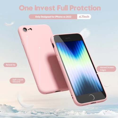 Custodia in silicone per iPhone 8 Plus 7 Plus con protezione schermo cover telefono nuova - Foto 9 di 16