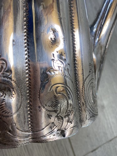 Sheffield EPNS highly engraved Coffee Pot sheffield silver plate - Bild 16 von 18