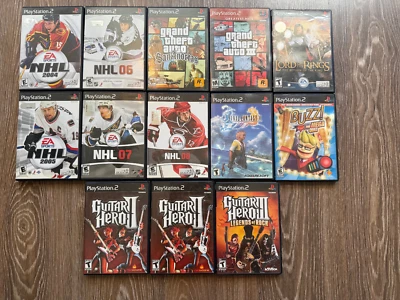 Lot of 13 PlayStation 2 Games – GTA, NHL, Final Fantasy X, More (CIB) - Image 1 of 3
