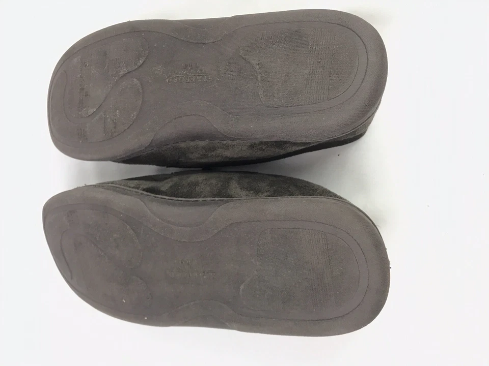 Zapatillas forradas de franela Stafford mocasín marrón zapatos de casa para hombre (talla: XL) Foto 4 de 4