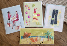 Burgoyne Greeting Cards Lot of 4 New Sealed Blank Inside with Envelopes