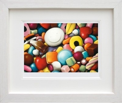 Pick Me von Doug Hyde. GERAHMT in WEISS. Neu mit Echtheitszertifikat. Schnelle Lieferung