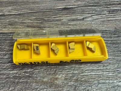 (5) KENNAMETAL NG2125L KC810 Carbide Indexable Grooving Inserts AL2O3 TiCN TiN