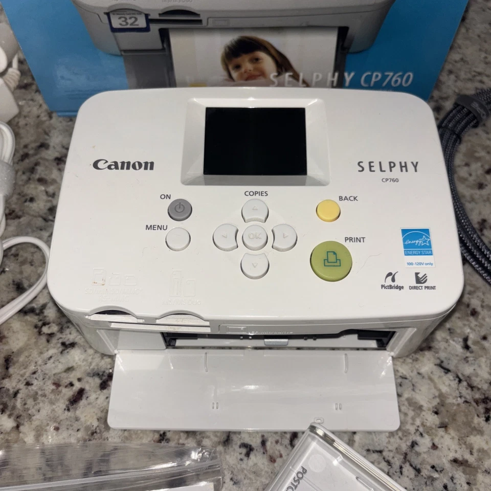 Canon SELPHY CP760 Digital Photo Thermal Printer - Image 2 of 4