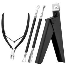 Luxury Stainless Steel Cuticle Nipper & Remover Set - Perfect for Acrylic Nails