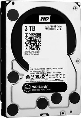 Western Digital Black- 3TB SATA 7200 RPM Hard Drive - 3.5'' - WD3003FZEX