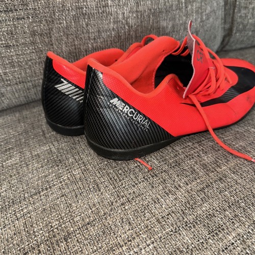 Nike CR7 Mercurial Indoor Soccer - Bright Crimson - AJ3737-600 - Mens Size 9 EUC - Picture 5 of 7
