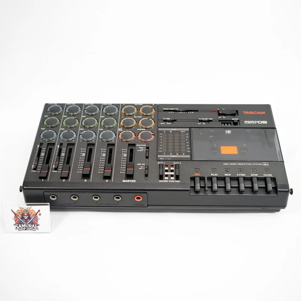 TASCAM Porta 05 Ministudio 4-Track Cassette Multitrack Recorder Tested Japan - Image 3 of 4