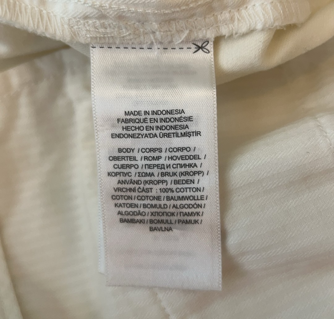 $349 NWT Polo Ralph Lauren White Sz 12 Cotton Twill Straight Leg Women's Pants image 8