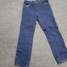 Lee Jeans Mens Size 38x34 Blue Denim Straight Leg Made in USA Vintage 98406