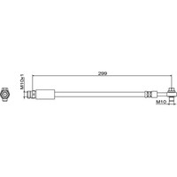 Metzger 4111827 Bremsschlauch FüR Audi Vw Bentley Q7 Q8 Bentayga Touareg 4MB