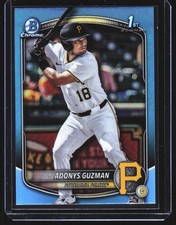 2025 Bowman Draft #BDC-126 Adonys Guzman Chrome Sky Blue Refractor