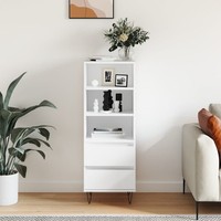 Highboard Weiß 40X36X110 Cm Holzwerkstoff