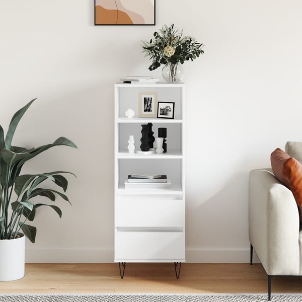 Highboard Weiß 40X36X110 Cm Holzwerkstoff-image