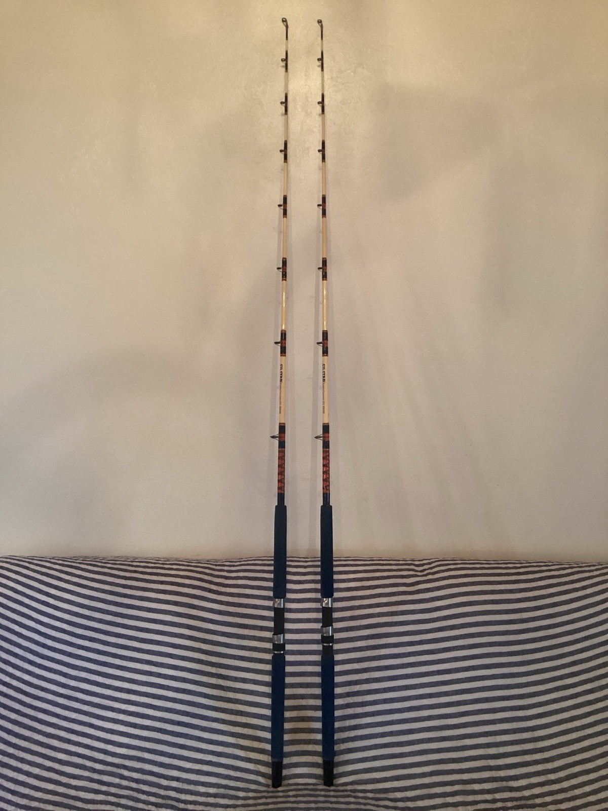 Vintage Silstar Fishing Rod Graphite Composite 30-60 LBS -6’6” 1251-66BWB Lot -2