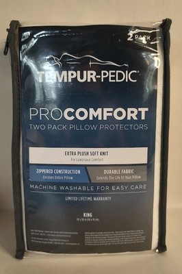 Tempur-Pedic ProComfort Two Pack Pillow Protectors - King Size - NIP