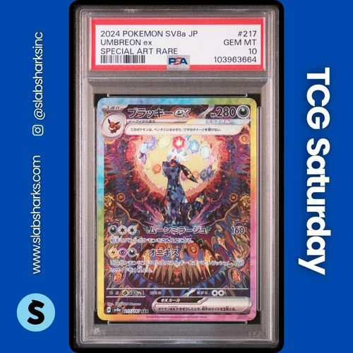 2024 POKEMON TERASTAL FEST JP #217/187 UMBREON EX SPECIAL ART RARE PSA 10