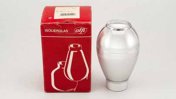 Alfi Isolierkanne 1,0L Thermoskanne Chrom Mit Isolierglas NEU & Ovp!!-image