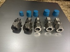 Lot Of 5 Swagelok Ss- Fittings 3/8  Tube, One 1/8  , 2-1/4  ,2-3/8  NPT
