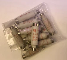 Lot Of 14 : Fuji Electric Ceramic BLA010 10A Slow Blow Bottle Fuse 600 VAC