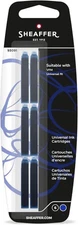 Sheaffer Skrip Fountain Pen Universal Ink Cartridge - Blue VFM (6pk euro