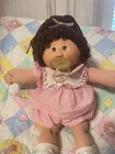 Cabbage Patch Kid PMI Single Pony Brown Hair &  Eyes HM4 Pacifier