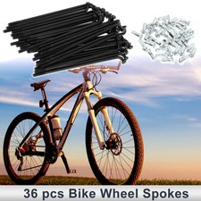 1 Set 12G 83mm Length Bicycle Spokes Nipple Carbon Steel Black Universal