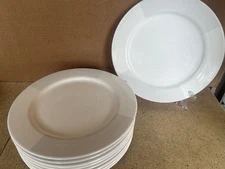 Set Of 9 Arctic White by Nautica 11.25" Dinner Plates
