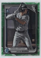 2024 Bowman Chrome Prospects Lunar Glow Refractor Jacob Burke #BCP-116 00ht