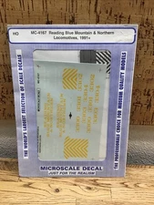 Microscale Decal HO Scale MC-4167: Reading Blue Mountain & Northern Locomotives