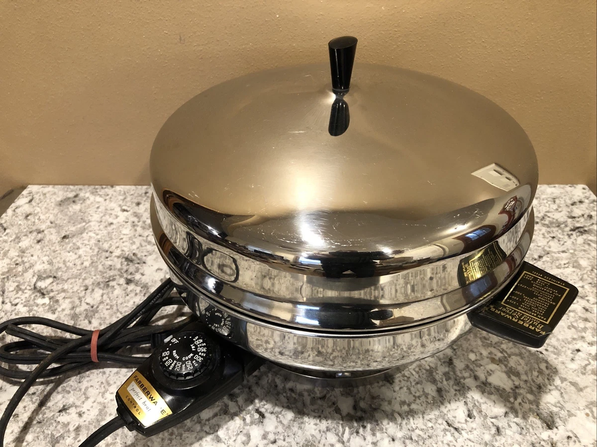Farberware Wok électrique en acier inoxydable de 7 litres Farberware Wok électrique en acier inoxydable de 7 litres