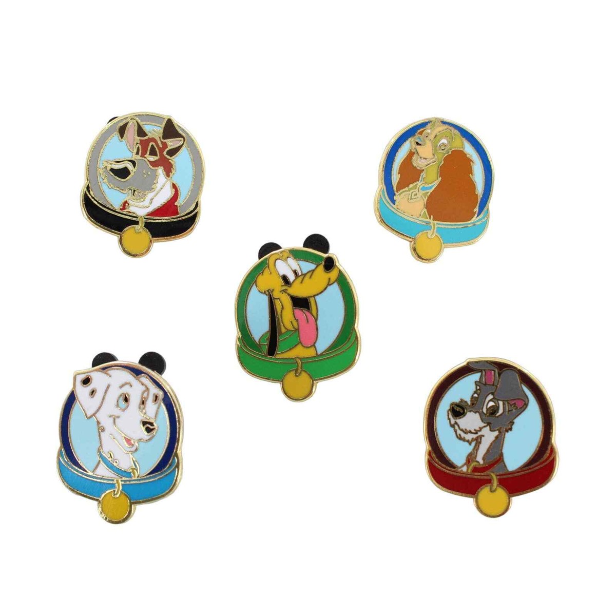 Disney's Dogs ピンズ Disney Series 5 Magical Mystery Pins 5 Dogs Lot DP499 | eBay