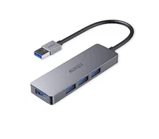 Aukey CB-H36 4-Port USB A 3.0 Hub Superspeed Data Transfer NEW