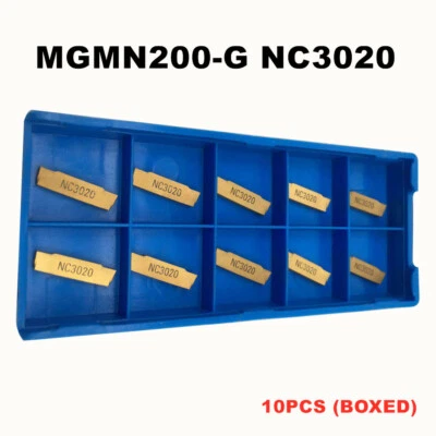 10pcs MGMN200-G BP010 Carbide Grooving Inserts for MGEHR/MGIVR Holders