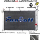 3 Row Aluminum Radiator Fits 1973-1976 Chevy Corvette C3 V8 5.7L 7.4L V8 #DPI478