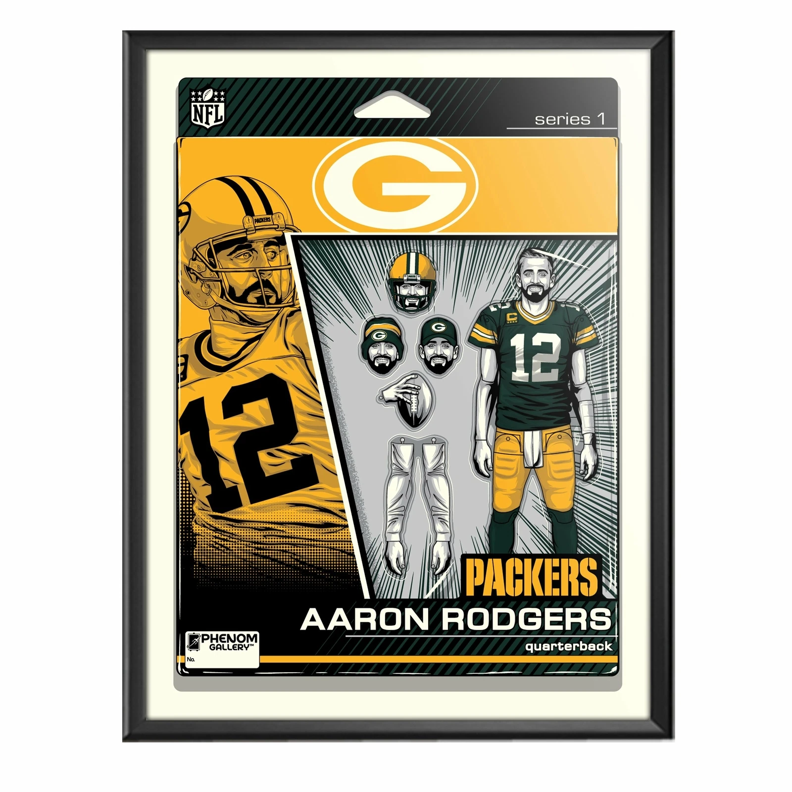 Green Bay Packers Aaron Rodgers Action Poster