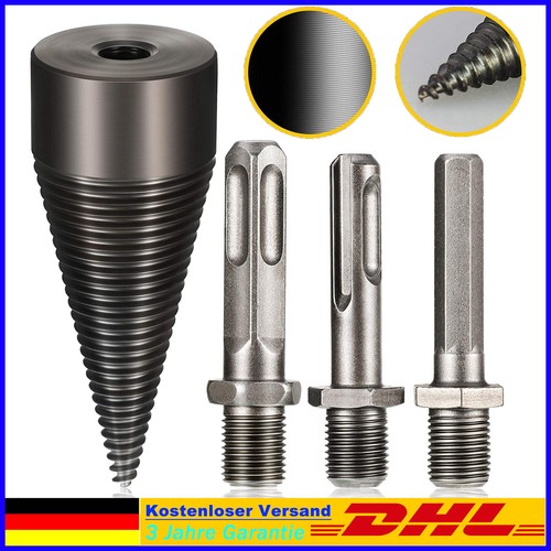 Kegelspalter Set 32-50mm - Holzbohrer Für Brennholz Und Handwerksprojekte