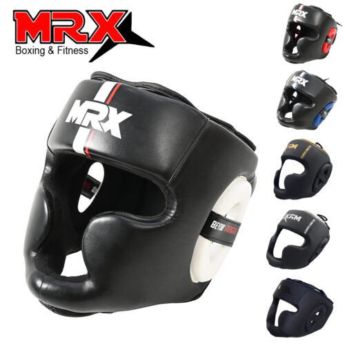 MRX Boxing Headgear MMA Muay Thai Kickboxing Sparring Grappling Martial Arts - Afbeelding 1 van 45