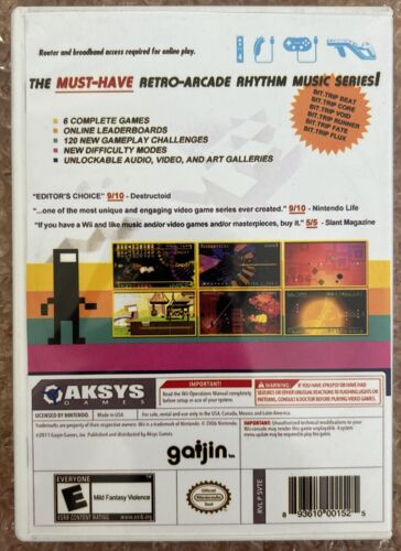 Bit.Trip Complete (Nintendo Wii, 2011) Tested / No Music CD Or Manual - Picture 2 of 6