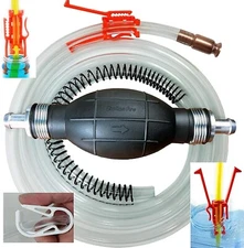 Deluxe Siphon Pump for Gas, Diesel & Water - 8' Hose, 4 Gls/Min