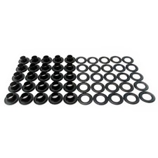 C.S. Osborne 25 Sets Black Grommets Plain Washers B1-1 9/32" Hole