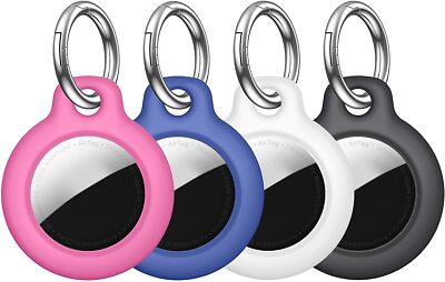 4er Pack Hülle für Apple AirTags Schlüsselfinder Mini AirTags Tracker Schlüsselanhänger 4 Farben