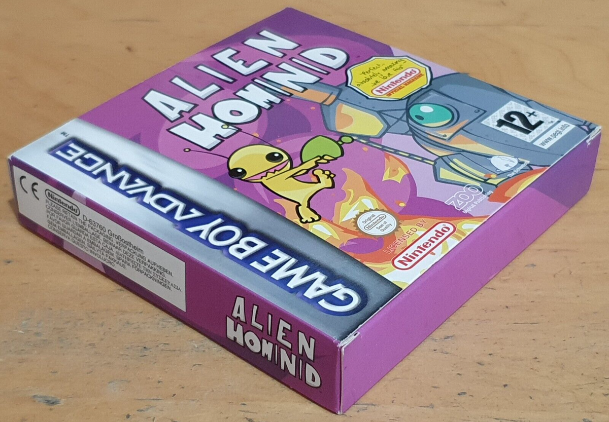 Alien Hominid for Nintendo Game Boy Advance GBA Rare & Complete In 