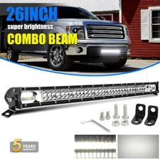 26inch Led Light Bar Spot Flood Combo Offroad Boat UTE Truck Pickup SUV ATV 26''