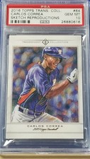 Carlos Correa - 2016 Topps Transcendent Sketch  PSA 10  #55/65   