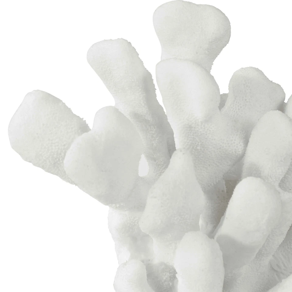 DECORACIÓN MODERNA DE PLAYA COSTERA IMPRESIONANTE SUJETALIBROS ESCULPIDOS IMITACIÓN CORAL 17549 Foto 3 de 4